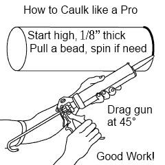 How to caulk like  pro!