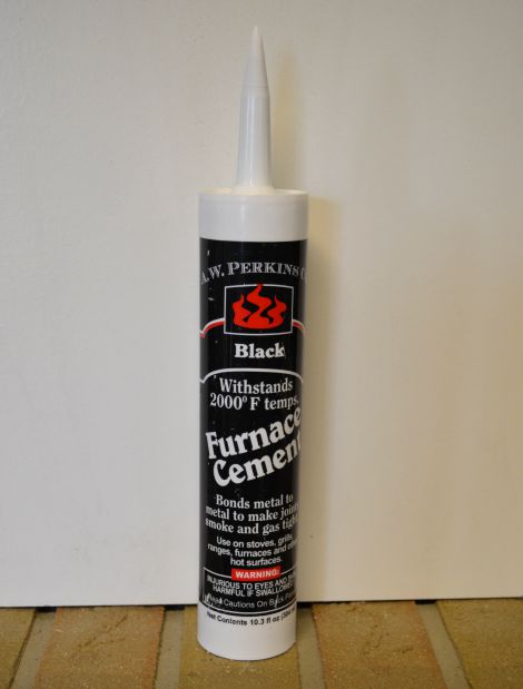 Black Furnace Cement 10.3 Fl Ounce Caulking Cartridge