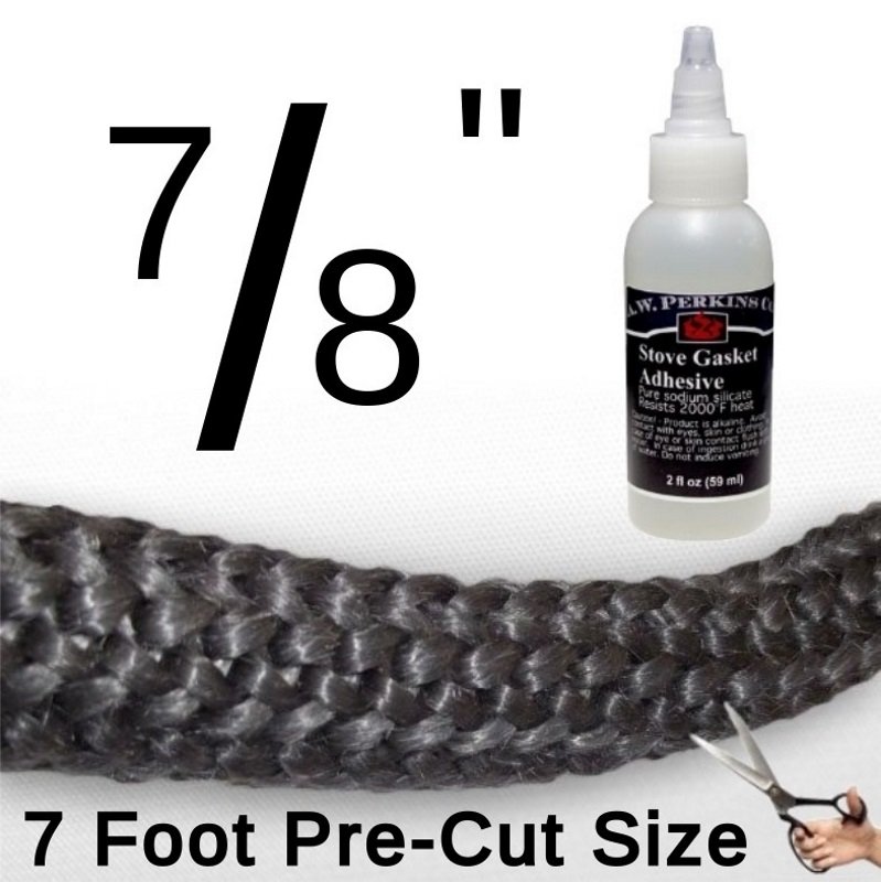 19.5 mm By the Foot Wood Stove Door Gasket Round Fiberglass Rope Seal 3/4" 