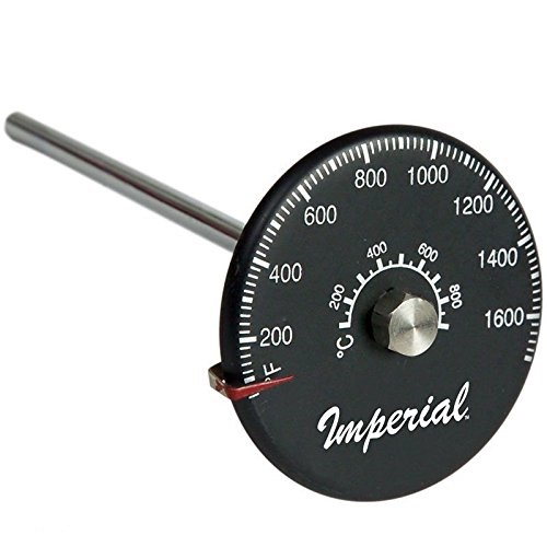 Valiant Magnetic Stove Thermometer Burner BBQ Range Flue Pipe Gauge Up To 425° 