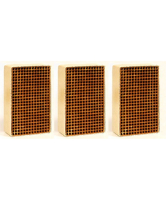 CC-217 Set of 3 Rectangular Uncanned Catalytic Combustor,  1.9 x 3.4 x 2 Inch