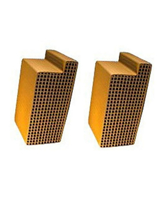 CC-301 Set of Two Notched Uncanned Catalytic Combustor 2.5" x 6.8" x 3"
