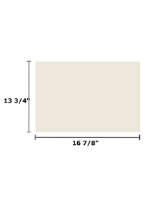 16 7/8" x 13 3/4" Ceramic Glass