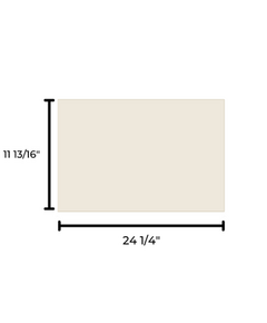 24 1/4" x 11 13/16" Ceramic Glass