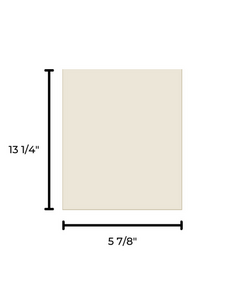 5 7/8" x 13 1/4" Ceramic Glass