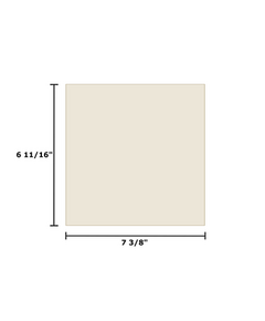 7 3/8" x 6 11/16" Ceramic Glass