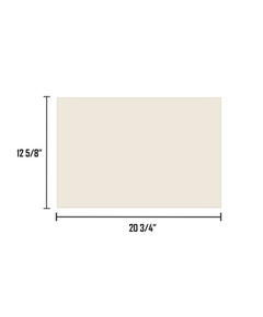 20 3/4" x 12 5/8" Ceramic Glass