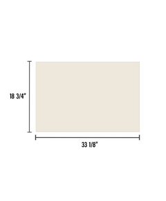 33 1/8" x 18 3/4" Ceramic Glass