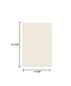 4 7/8" x 11 7/8" Ceramic Glass