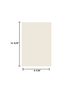 4 7/8" x 11 5/8" Ceramic Glass