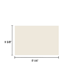17 1/4" x 11 5/8" Ceramic Glass