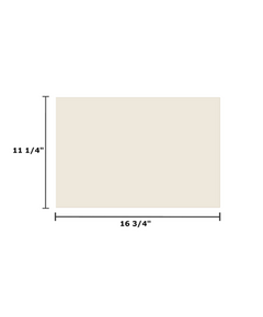 16 3/4" x 11 1/4" Ceramic Glass