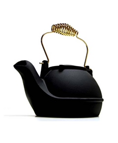 Matte Black Aluminum Humidifier With Brass Handle