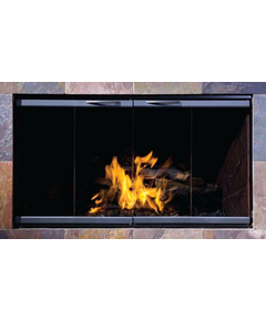 Golden Blount 36" x 21 3/4" FMI Eliminator 36E Glass And Track Prefab Zero Clearance Fireplace Door | G&T-B39