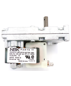 This auger feed motor is equivalent to Napoleon/PH-CW1H Pellet Stove Auger Motor 20149.