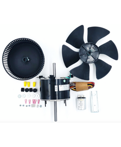 This fan motor is equivalent to Dometic/3108706.916 Fan Motor 1/5 HP Kit 2650 RPM 20370K