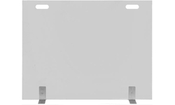 Elice Custom Size Fireplace Screen With Clear Tempered Glass And Handle Cut Outs