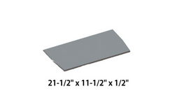 This Hearthstones Homestead 8570H Wood Stove Baffle Board 21.5" x 11.5" x 0.5" is for a wood stove replacement part.