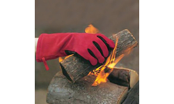 Red FlameX Fireplace And BBQ Gloves