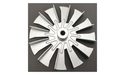 This fan blade is equivalent to 4 - 3/4 Inch Harman/AMP-00661 Stove Fan Blade 20181.