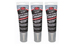 3 Pack A.W. Perkins Stove And Gasket Cement 2.7 Oz Tube Black