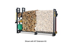 Pilgrim Utility Outdoor Wood Rack With Shelves 45" Extension Kit