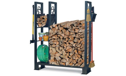 48.5″W x 60.25″H x 14″D Pilgrim Utility Outdoor Wood Rack With Shelves