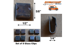 Glass Retainer Clips For Fireplace Doors Set Of 8