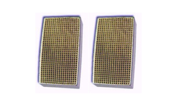 CC-214  Set of 2 Rectangular Canned Catalytic Combustor  2.2 x 7 x 2 Inch