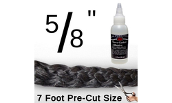 Universal 5/8 Inch x 7 Feet Black Fiberglass Rope Gasket With Gasket Glue