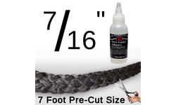 Universal 7/16 Inch x 7 Feet Precut Inch Black Fiberglass Rope Gasket With Gasket Adhesive 2 Fluid Ounces