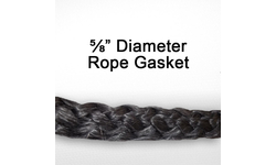 5/8 inch black graphite impregnated rope gasket for wood stoves
