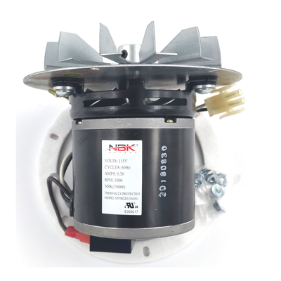This wood stove motor is equivalent to Quadra-Fire/7121-7001 Stove Blower Motor 20066.