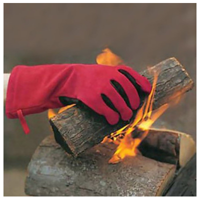 Red FlameX Fireplace And BBQ Gloves