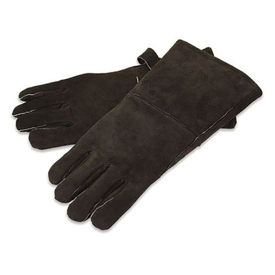 Pilgrim 19619 Black Leather Hearth Gloves for fireplace protection.