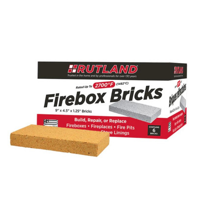 Rutland Firebox Bricks - 6 pack
