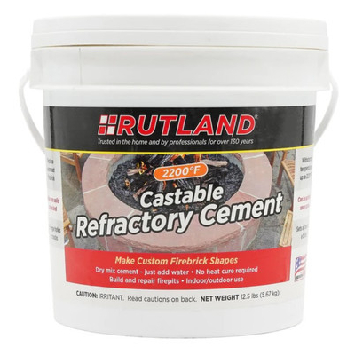 Rutland Castable Refractory Cement | 12.5lbs