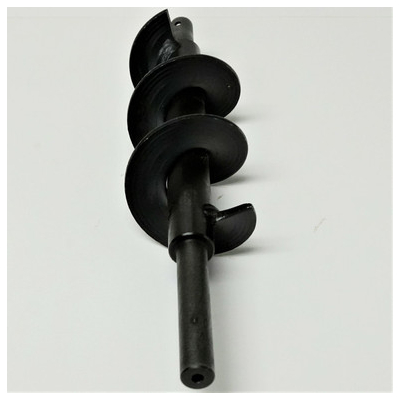 2 inches apart teeth  Auger Shaft 1 RPM 10 inches Black Steel