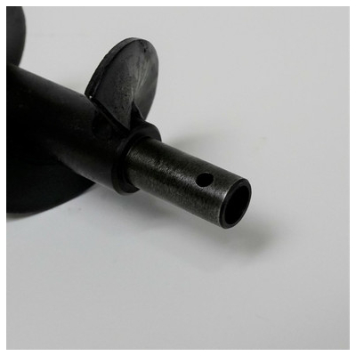 1 RPM 10 inches long  Black Steel Auger Shaft  with teeth 2 inches apart Black Steel Auger Shaft