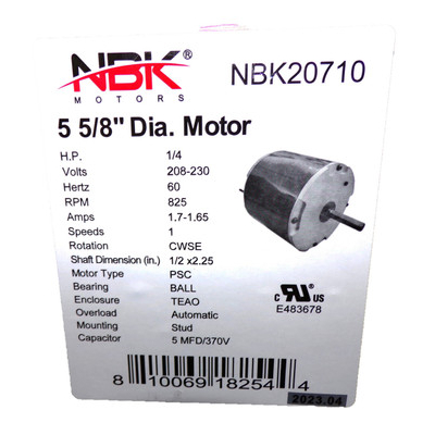 Counterclockwise Condenser Motor York 5KCP39LFBE31S 825 RPM - 20710.