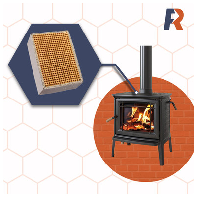 CC-156 Rectangular Uncanned Catalytic Combustor for Martin Wood Stoves.