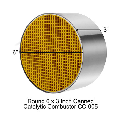 CC-005  American Eagle Round Canned 6 x 3 Inch Catalytic Combustor