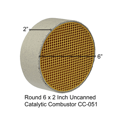 ACD Home Depot CC-051 Round Uncanned 6 x 2 Inches Catalytic Combustor