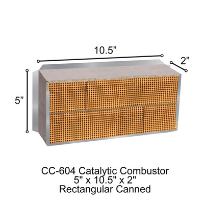CC-604 Blaze King Rectangular Canned 5" x 10.5" x 2" Catalytic Combustor.