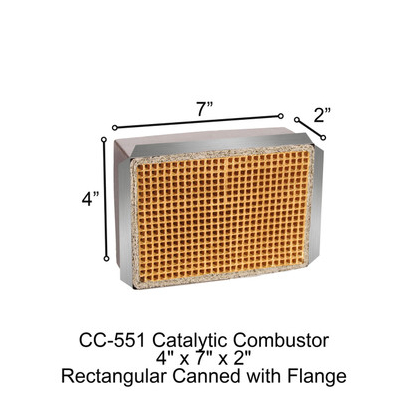 CC-551 Jotul Rectangular Canned Catalytic Combustor.