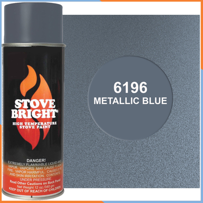 Stove Bright High Temperature Metallic Blue Stove Paint