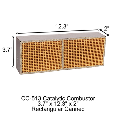 CC-513 Rectangular Canned 3.7" x 12.3" x 2" Catalytic Combustor