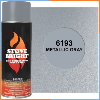 Stove Bright High Temperature Gray Metallic Stove Paint