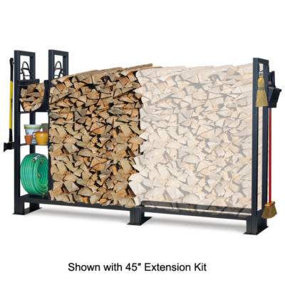 Pilgrim Utility Outdoor Wood Rack With Shelves 45" Extension Kit