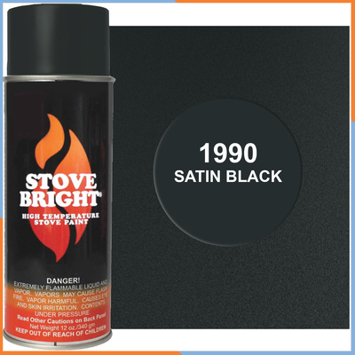 Stove Bright High Temperature Satin Black Stove Paint